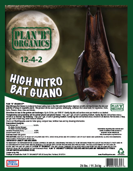 Plan B ORGANICS® High Nitro Bat Guano 12-4-2