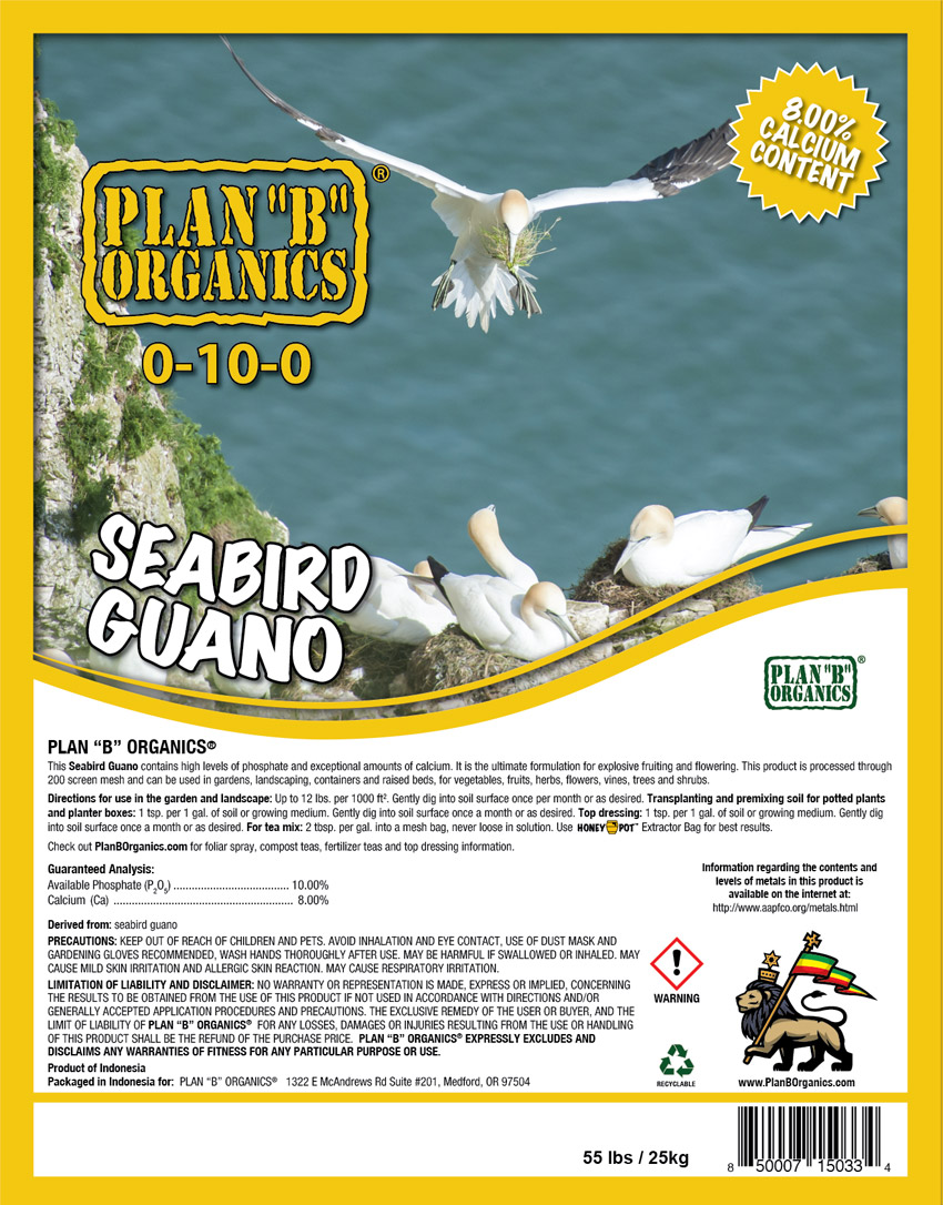 Plan B ORGANICS® High Nitro Seabird Guano 0-10-0